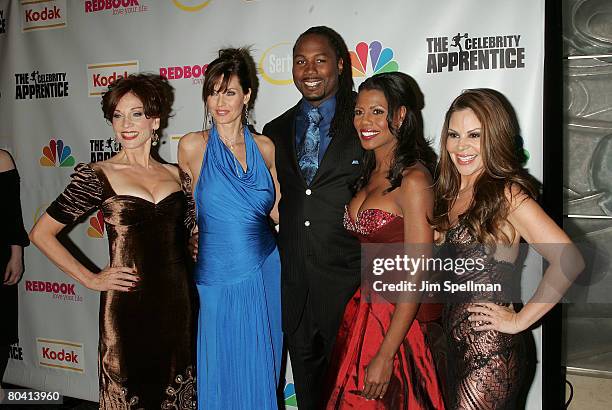 Actress Marilu Henner, Model Carol Alt, Boxer Lennox Lewis, Omarosa Manigault Stallworth and Nely Gal?n attend "The Celebrity Apprentice" Finale at...