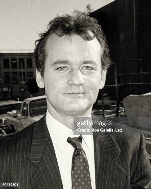 Bill Murray On Location Filming 'Ghostbusters', 11th December 1983.