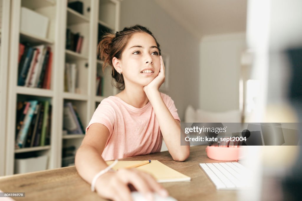 Trabajando en un proyecto de escuela