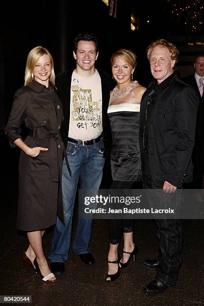 Actress Amy Smart, actor Tom Malloy, actress Nicola Royston and director Robert Iscove arrive at the special screening of "Love n' Dancing" held at...