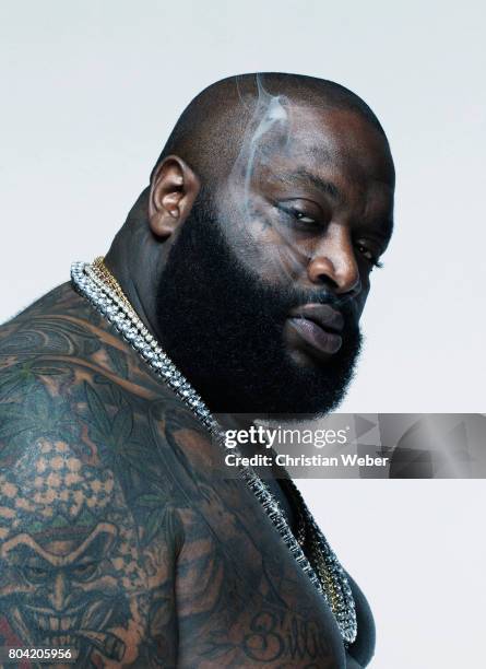 Rapper Rick Ross photographed for GQ - Conde Nast on June 6 in New York City.