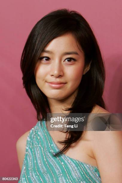 South Korean actress Kim Tae-Hee attends Salvatore Ferragamo 80th Anniversary Party on March 28, 2008 in Shanghai, China.