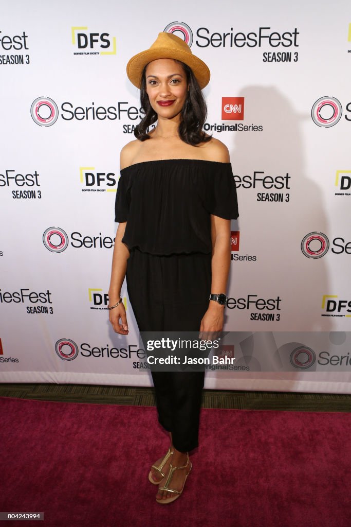 Cynthia Addai-Robinson arrives to opening night of SeriesFest: Season