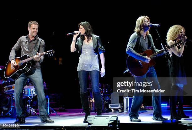 Jimi Westbrook Karen Fairchild, Phillip Sweet, and Kimberly Roads Schlapman of Little Big Town perform in support of the bands "A Place to Land"...