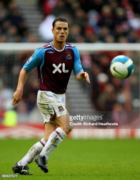 Scott Parker of West Ham in action during the Barclay's Premier League match between Sunderland and West Ham United at the Stadium of Light on March...