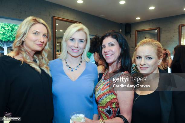 Jessica Paisley, Megan O'Brien, Nicole Fields and Vered Nisim attend A Night Out, a fundraising event benefiting #MoveToEndDV hosted by Beverly Hills...