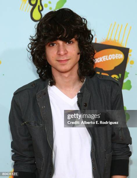 Actor Adam Sevani arrives at Nickelodeon's 2008 Kids' Choice Awards held at UCLA's Pauley Pavilion on March 29, 2008 in Westwood, California.