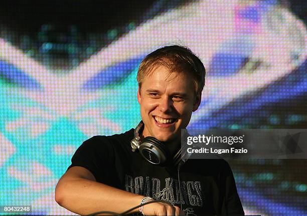Armin van Buuren performs at the Ultra Music Festival at Bayfront Park on March 29, 2008 in Miami, Florida.