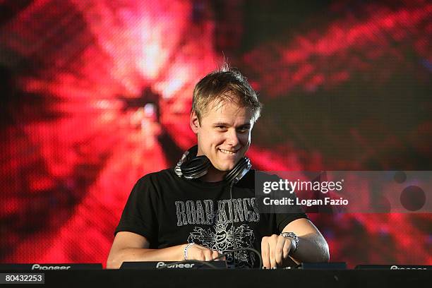 Armin van Buuren performs at the Ultra Music Festival at Bayfront Park on March 29, 2008 in Miami, Florida.