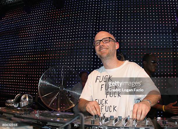 Musician Moby performs at the Ultra Music Festival at Bayfront Park on March 29, 2008 in Miami, Florida.