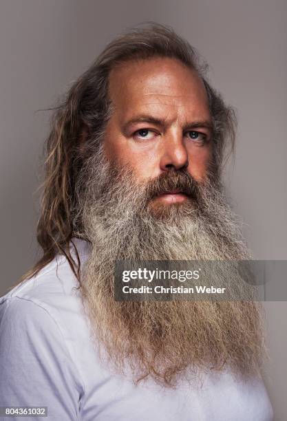 Record producer Rick Rubin photographed for Wired Magazine on November 14, 2013 in Los Angeles, California.