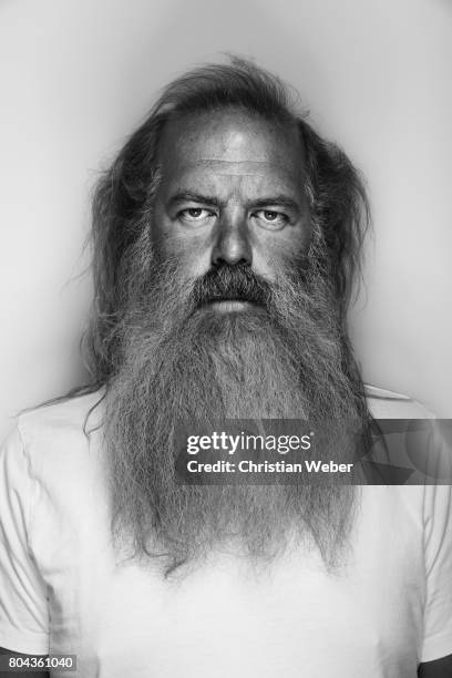 Record producer Rick Rubin photographed for Wired Magazine on November 14, 2013 in Los Angeles, California.