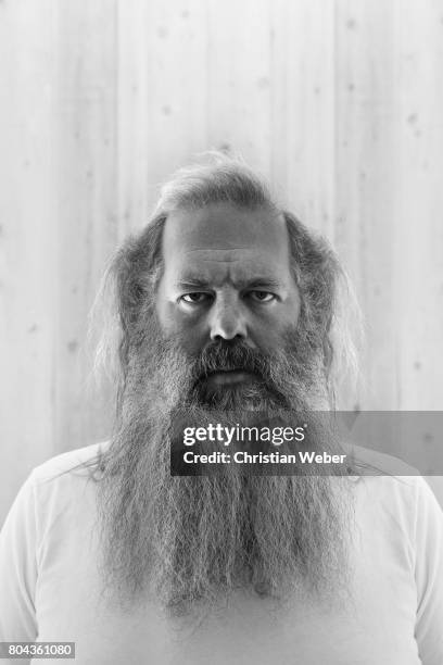 Record producer Rick Rubin photographed for Wired Magazine on November 14, 2013 in Los Angeles, California.