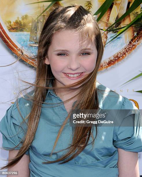 Actress Abigail Breslin arrives at the world premiere of "Nim's Island on March 30, 2008 at Grauman's Chinese Theater in Hollywood, California.