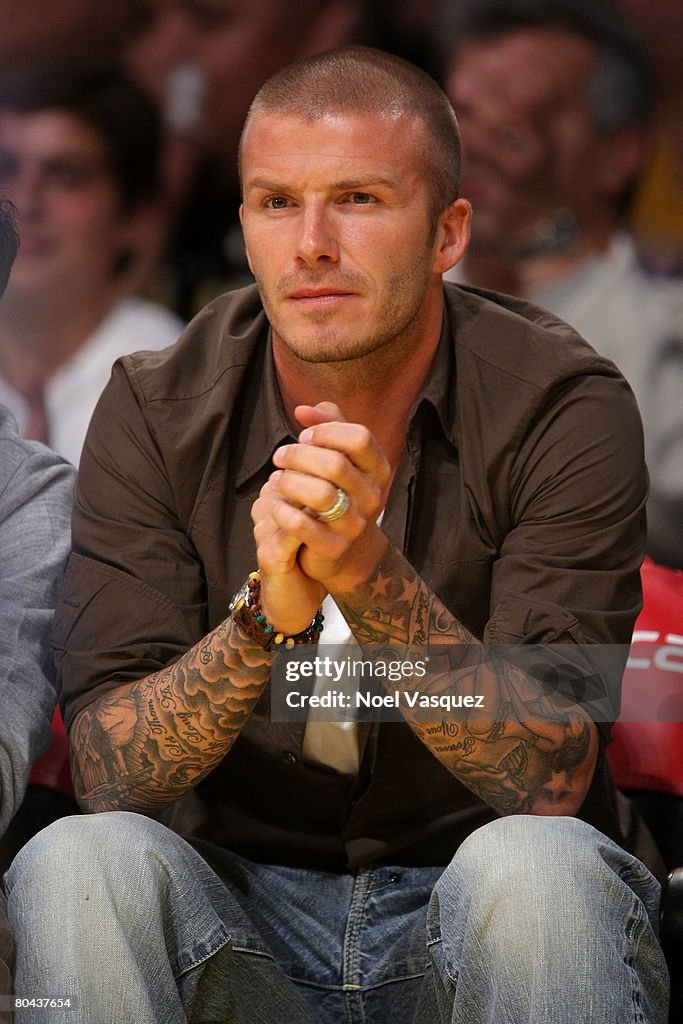 Celebrities Attend The Lakers Game