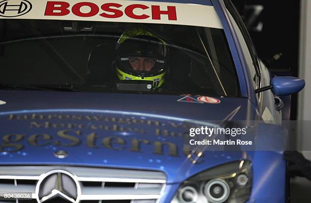 Ralf Schumacher of Germany and AMG Mercedes in action during the DTM testing at the Motopark Oschersleben on March 31, 2007 in Oschersleben, Germany.