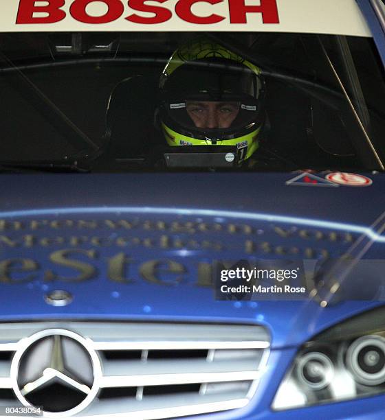 Ralf Schumacher of Germany and AMG Mercedes in action during the DTM testing at the Motopark Oschersleben on March 31, 2007 in Oschersleben, Germany.