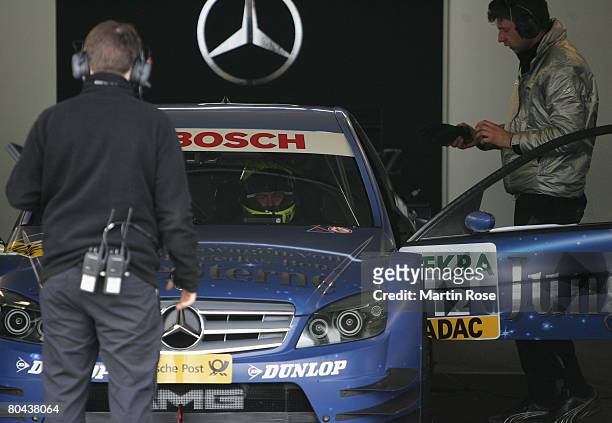 Ralf Schumacher of Germany and AMG Mercedes in action during the DTM testing at the Motopark Oschersleben on March 31, 2007 in Oschersleben, Germany.
