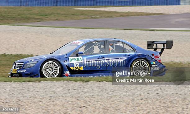 Ralf Schumacher of Germany and AMG Mercedes in action during the DTM testing at the Motopark Oschersleben on March 31, 2007 in Oschersleben, Germany.