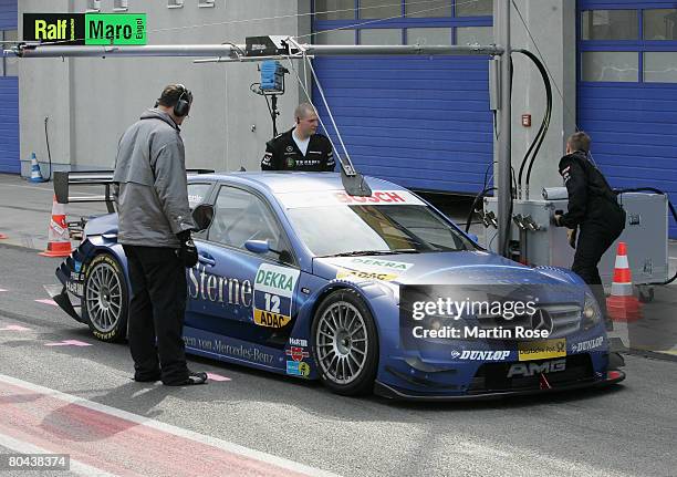 Ralf Schumacher of Germany and AMG Mercedes in action during the DTM testing at the Motopark Oschersleben on March 31, 2007 in Oschersleben, Germany.