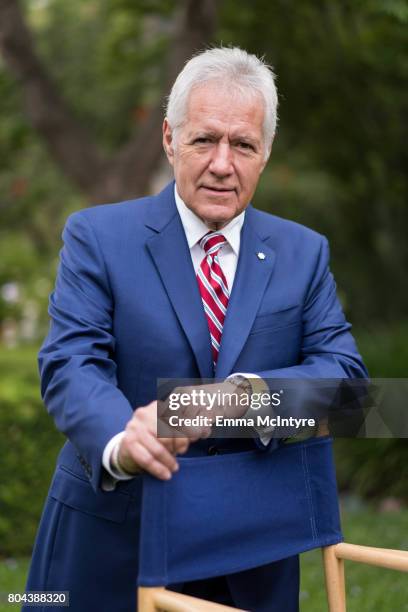 Personality Alex Trebek attends the 150th anniversary of Canada's Confederation at the Official Residence of Canada on June 30, 2017 in Los Angeles,...