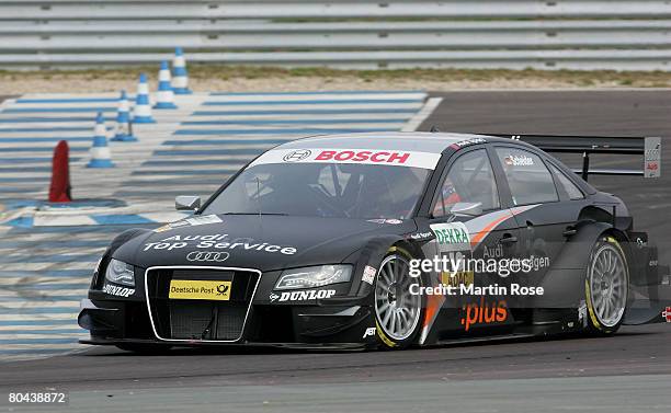 Timo Schider of Germany and AMG Mercedes in action during the DTM testing at the Motopark Oschersleben on March 31, 2007 in Oschersleben, Germany.