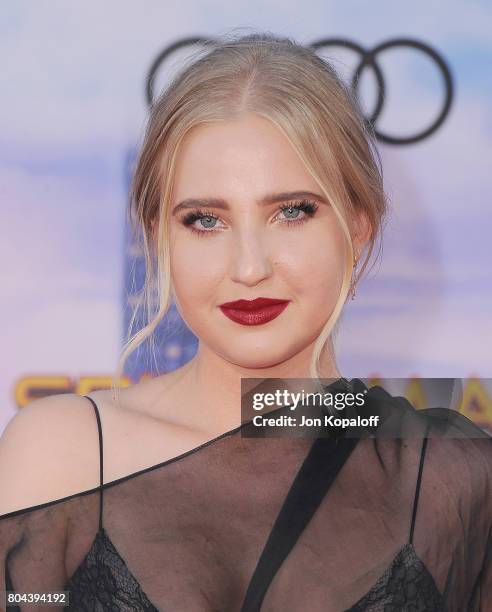 Veronica Dunne arrives at the Los Angeles Premiere "Spider-Man: Homecoming" at TCL Chinese Theatre on June 28, 2017 in Hollywood, California.