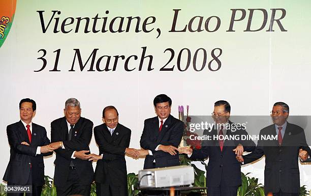 Vietnam's Prime Minister Nguyen Tan Dung, Thai Prime Minister Samak Sundaravej, Myanmar Prime Minister Thein Sein, Laos Prime Minister Bouasone...