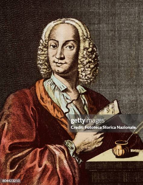 Don Antonio Vivaldi , italian composer, violinist and priest, citizen of the Republic of Venice, prominent exponent of late Venetian baroque,...