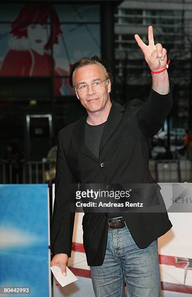 Actor Klaus J. Behrendt attends the 'Der Rote Baron' premiere on March 31, 2008 in Berlin, Germany.