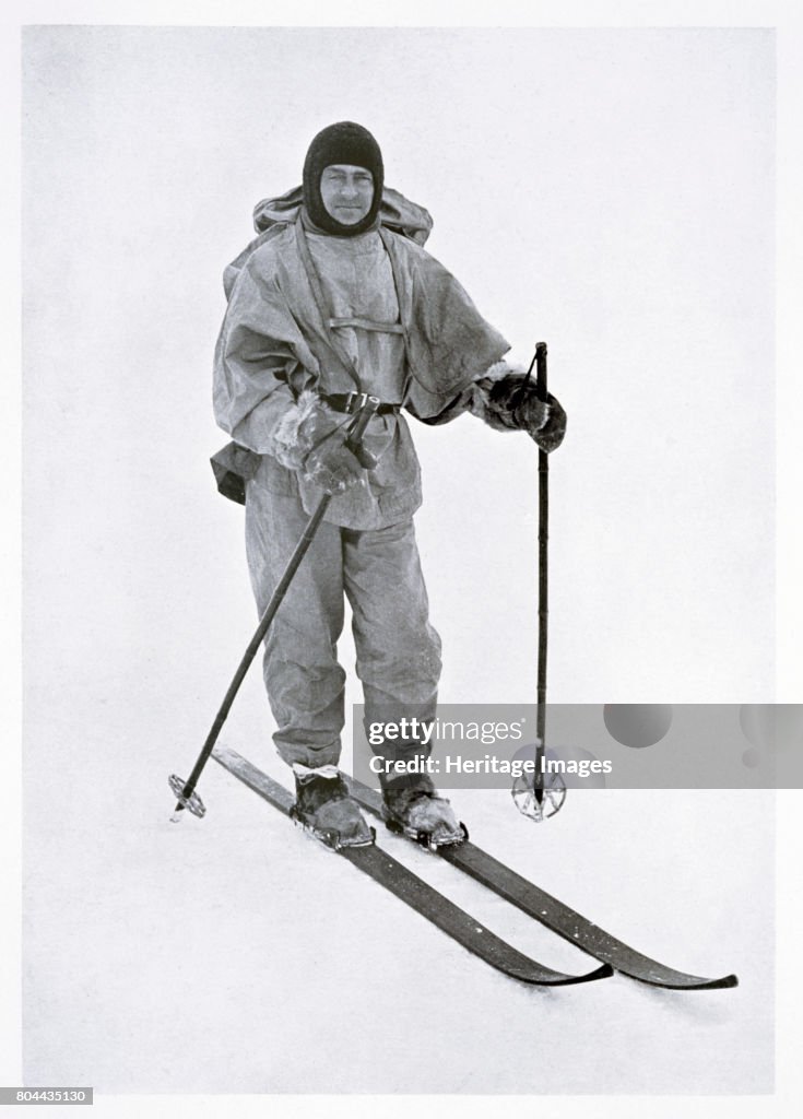 Captain Scott British Polar Explorer In The Antarctic 1911