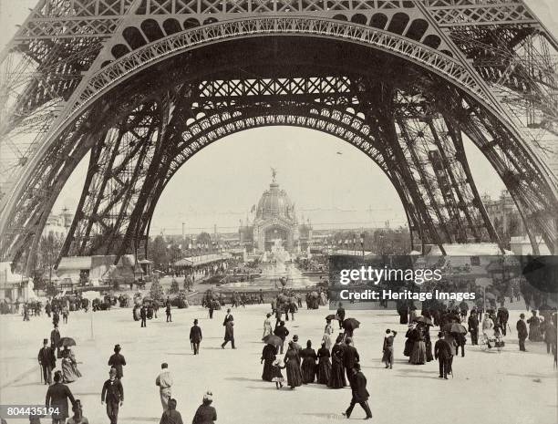 Beneath the Eiffel Tower, Paris, 1889. Designed by the French civil engineer Gustave Eiffel , the Eiffel Tower was built for the International...