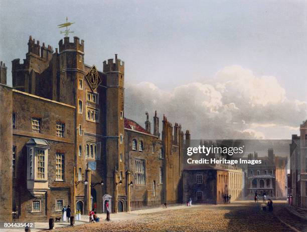 St James's Palace, London, 1819. Situated on the Mall just to the north of St James's Park, St James's Palace was commissioned by Henry VIII. It...