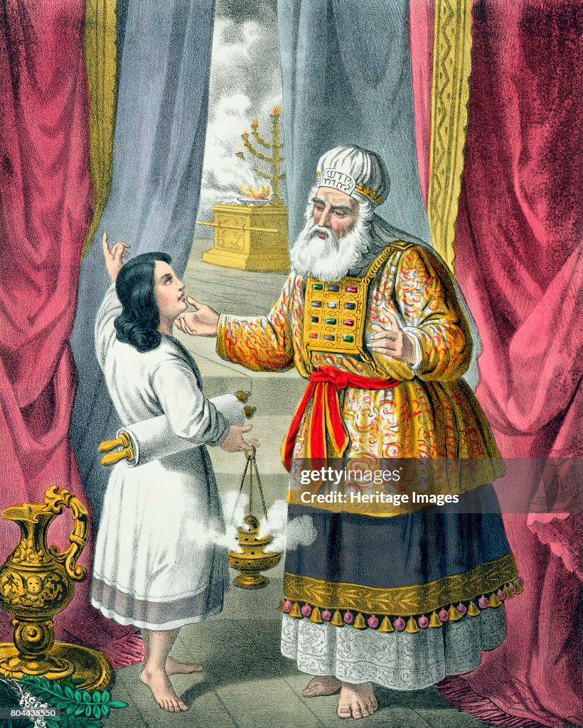 Eli Questioning Samuel Regarding His Vision 1870s