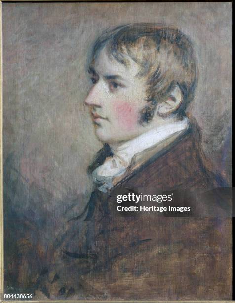 John Constable, English landscape painter, 1796. Portrait of Constable aged 20. Artist Daniel Gardner.