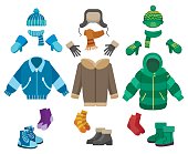 Male winter clothing