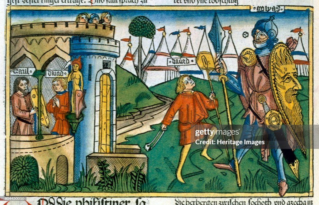David Defeats Goliath And Meets Saul