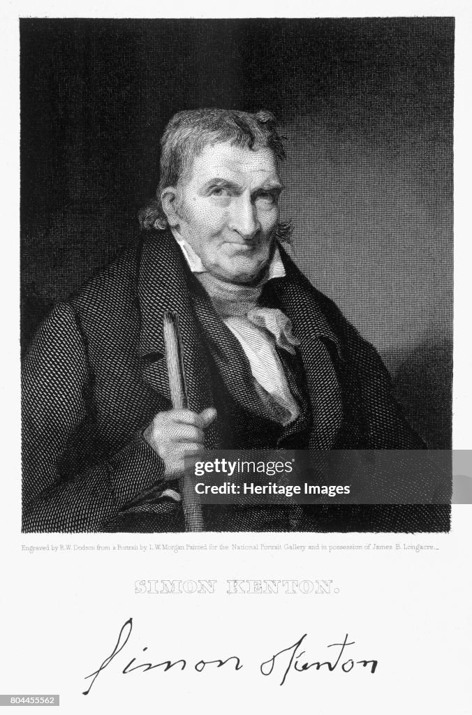 Simon Kenton, American frontiersman, 19th century. Kenton was a... News ...