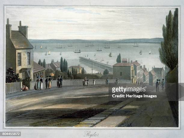 Ryde', Isle of Wight, 1814-1825. From A Voyage Around Great Britain Undertaken between the Years 1814 and 1825 by William Daniell. Artist William...