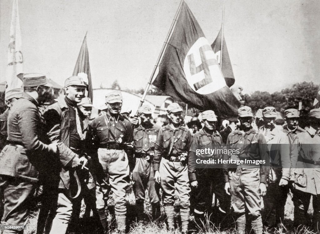 Adolf Hitler And Members Of The SA At The Weimar Rallies Germany 3rd-4th July 1926