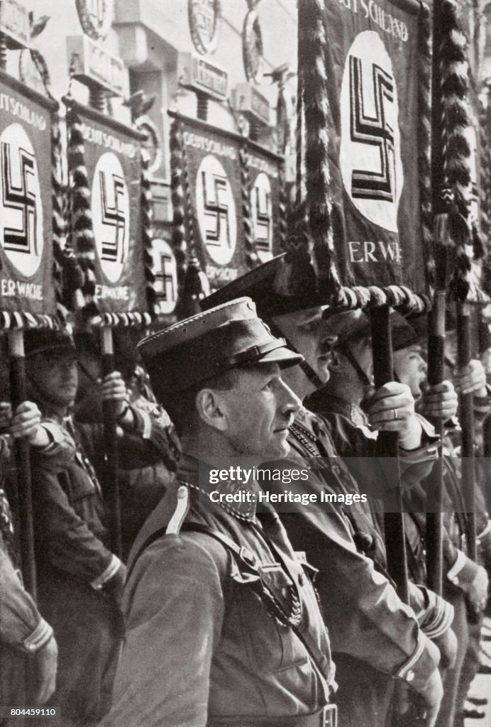 SA Stormtroopers On Parade Germany circa 1929-1931