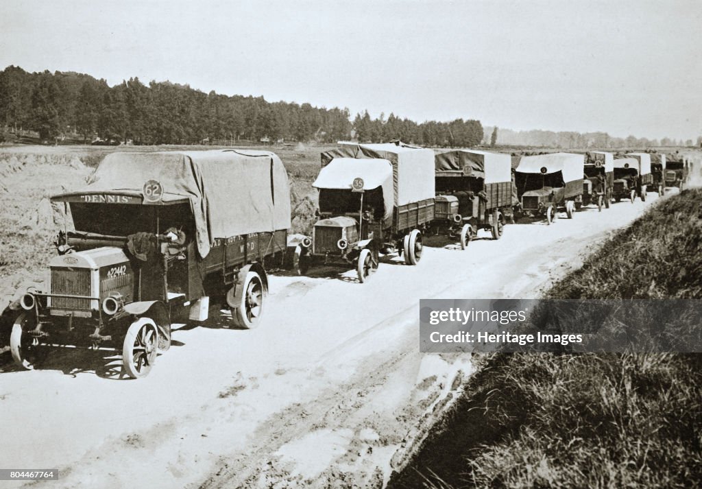 A Long White Line A Common Sight In France' World War I 1916