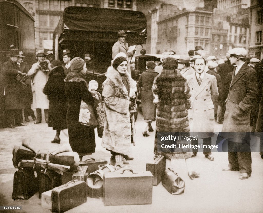 Radical 'Hunger Marchers' Gathering In New York USA Great Depression November 1932