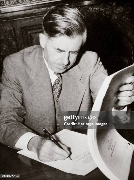 Henry A Wallace, American politician, 1930s. Henry Agard Wallace served as Secretary of Agriculture from 1933-1940 in President Franklin D...