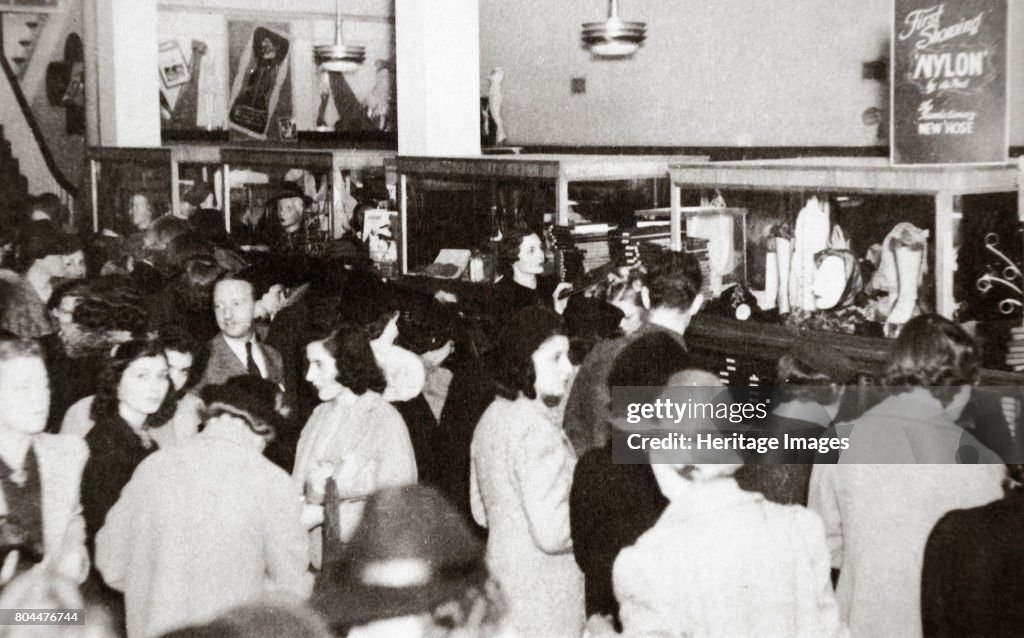 The First Experimental Sale Of Nylon Stockings Wilmington Delaware USA 25 October 1939
