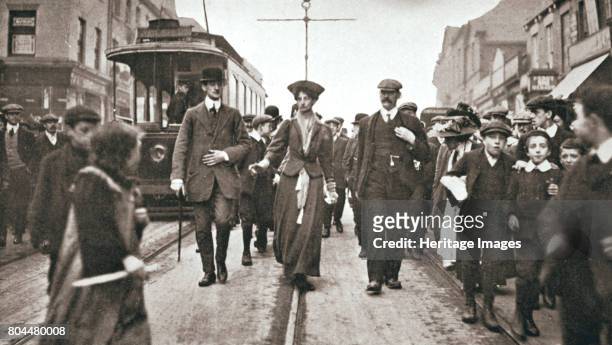 Lady Constance Lytton, British suffragette, Newcastle, 9 October 1909. Lady Constance Lytton before she threw a stone at Sir Walter Runciman's car....