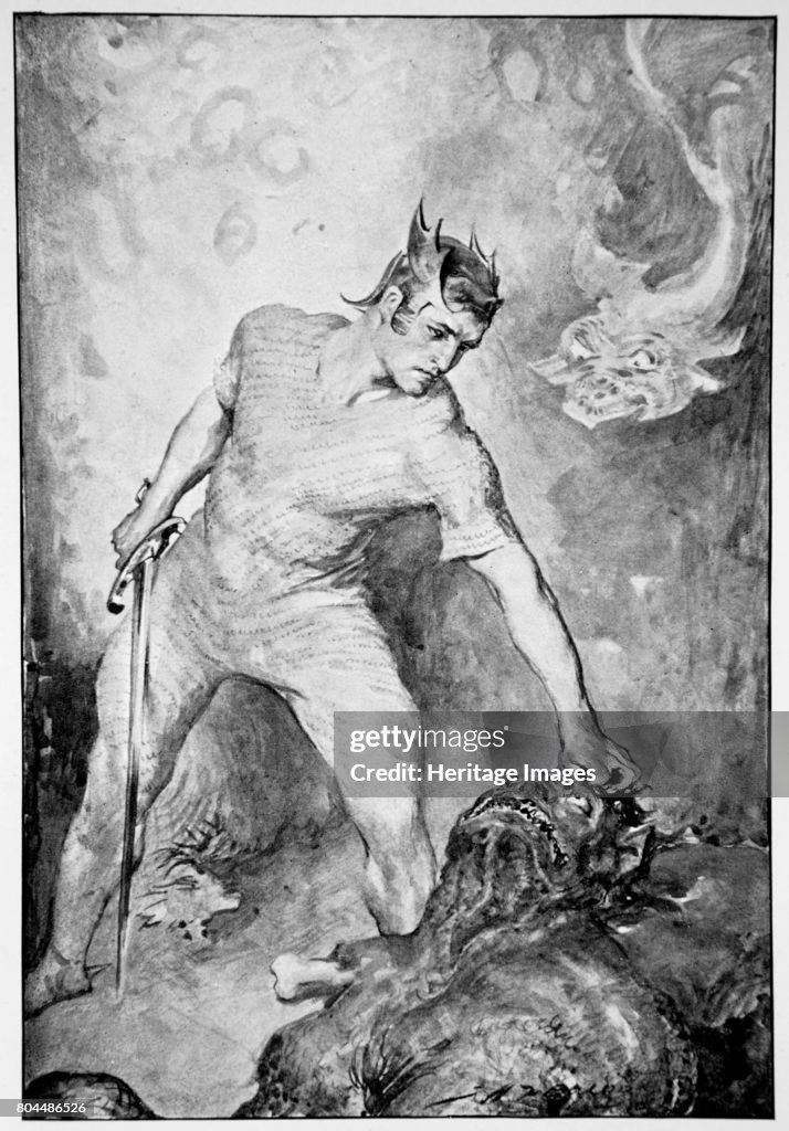 Beowulf Shears Off The Head Of Grendel' 1910