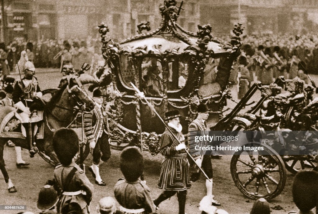 King Edward VII And Queen Alexandra On Their Way To The State Opening Of Parliament 1900s