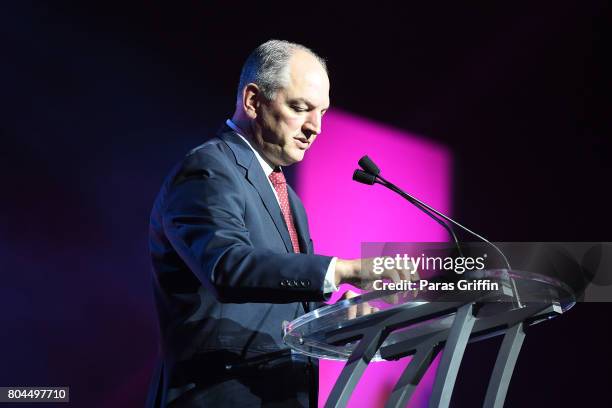 Governor John Bel Edwards speaks onstage at the 2017 ESSENCE Festival presented by Coca-Cola at Ernest N. Morial Convention Center on June 30, 2017...