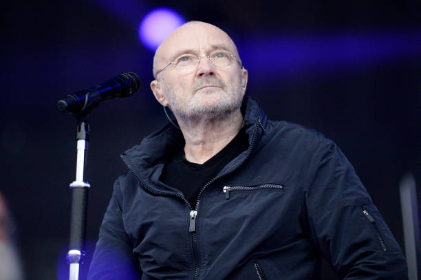 Phil Collins performs on stage at the Barclaycard Presents British Summer Time Festival in Hyde Park on June 30, 2017 in London, England.
